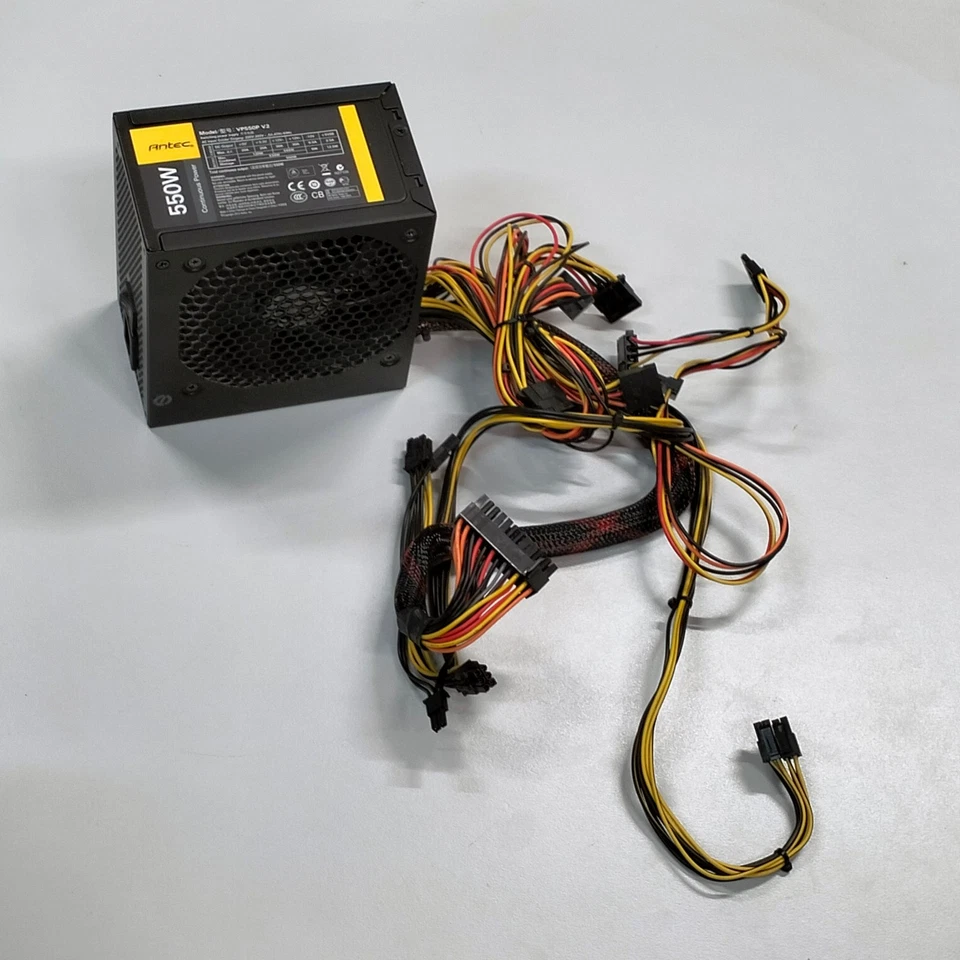 Genuine Antec Basiq 550 Watts ATX 2x PCIe Computer Power Supply PSU VP550P V2 - Image 2 of 4