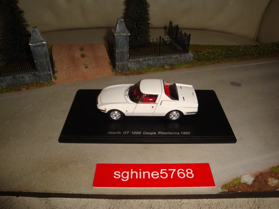 Spark 1/43 - Abarth OT 1000 Coupé Pininfarina 1965 ( résine ) - ER - Photo 3/4