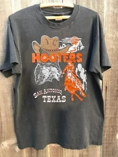 Hooters Cowboy Shirt rare design Vintage shirt charcoal