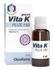 Vita K Plus 150 Integratore Alimentare di Vitamina K1 Flacone da 6 ml