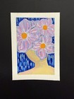 Miniature Floral Painting on Paper,Contemporary Abstract ACEO ATC OOAK — photo 1