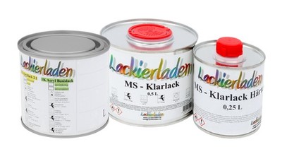 Autolack 1,25 Liter Set MS Mitsubishi W13,CMW10013,YX Diamondwhite Wunschfarbe K