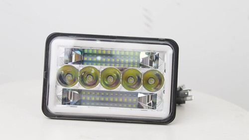 4PCS 4x6" LED Headlights Halo DRL Hi/Lo For 1982-1987 Buick Regal Grand National - Video 1 of 1