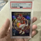 2020 Panini Gold /10 Optic Travis Kelce Mythical PSA 9 Kansas City Chiefs