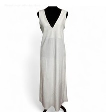 Zara Ivory  Maxi Dress Sleeveless V Neck S/26 Bridal Wedding Party NWOT