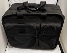 Tumi Alpha Ballistic Nylon 2 Wheeled  Rolling Carry On Bag Black