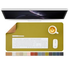 Cork Desk Mat Dual-Sided Pad 27.6"x13.8" Office Home Desk Organization Olive