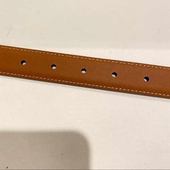 Celine Medium Triomphe Belt Size 80 Brown Authentic - Image 4 of 4