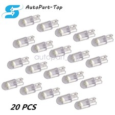 20x Led T10 194 168 W5w Car Trunk Interior Map License Plate Light Bulb 6000k