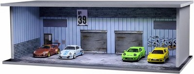 1:64 Scale Diecast Car Display Case with LED Light & Dustproof Acrylic Door