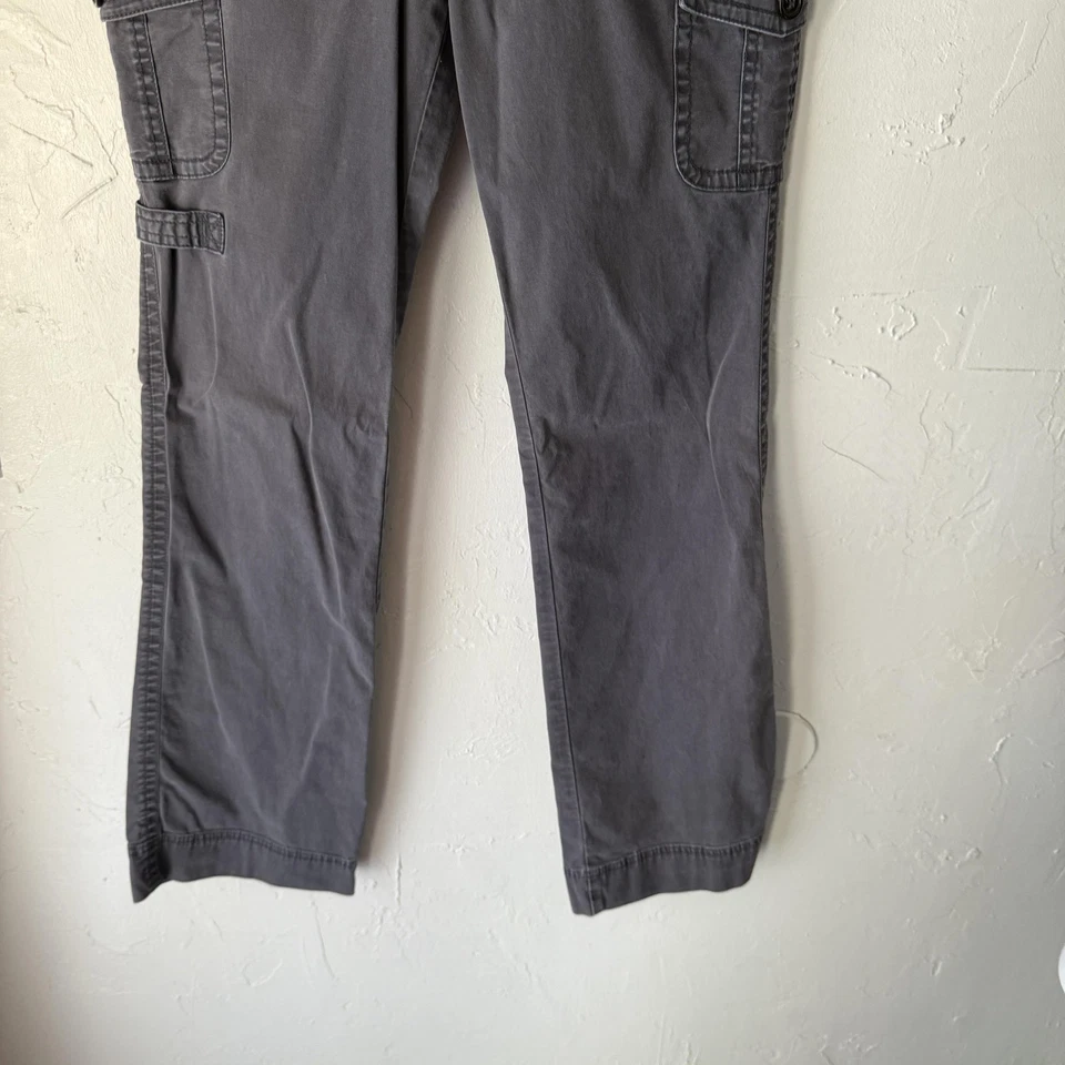 Pantalones Christopher Azul Y2k 4 Gris Carga Bolsillos Rectos Informales Utilidad Grunge Foto 4 de 4