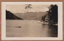 Deep Cove Burrard Inlet RPPC - AZO Back - View and Boats Scene