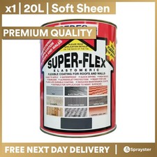 Bedec Black 20L Super-Flex Elastomeric Soft-Sheen Solar Reflect Roof Wall Coat