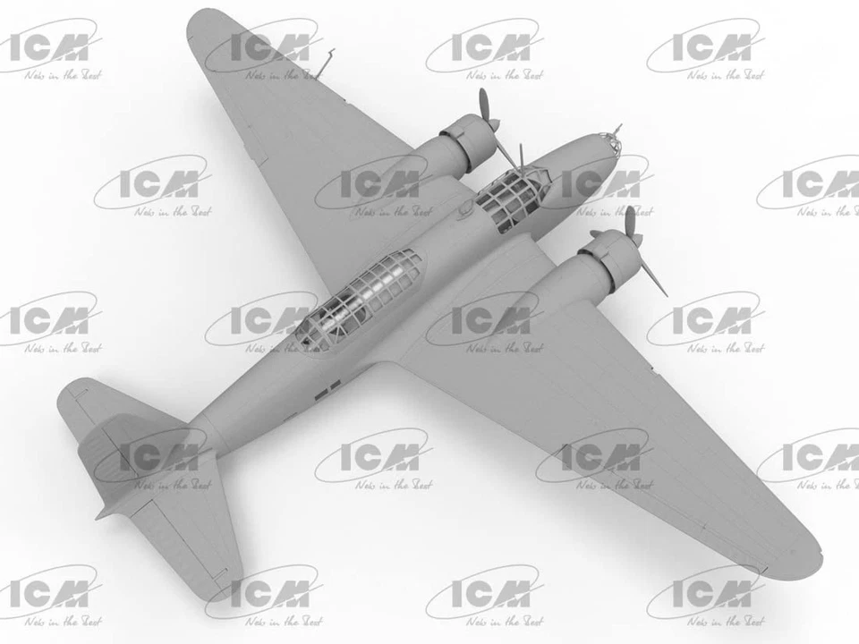 ICM 1/72 Japan Army Ki-21-Ia Sally Type97 Heavy Bomber Model kit Plane 72205 - Image 4 of 4