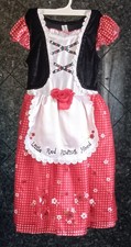 LIttle red riding hood hallowen costume girl's dress size 9-10 no cape