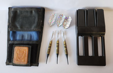 Dart Master Case With 3 Darts And Flights Vintage Dart Master Dart Set  Case
