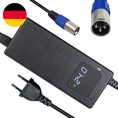 24V 4A Elektrorollstuhl Ladegerät Blei-Säure-Batterie-Ladegerät 3-Pin Male XLR C