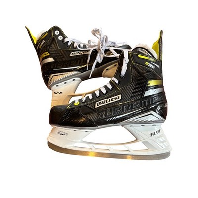 Bauer Supreme S35 Ice Hockey Skates Black Silver Yellow Size 8.5 D Lightly Used