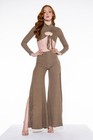 Akira Chicago Black Label Size XL Brown Wide Leg Pants Palazzo — photo 2