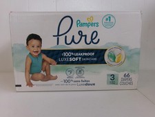Pampers Pure Baby Diapers Size 3 66 Count Super Pack
