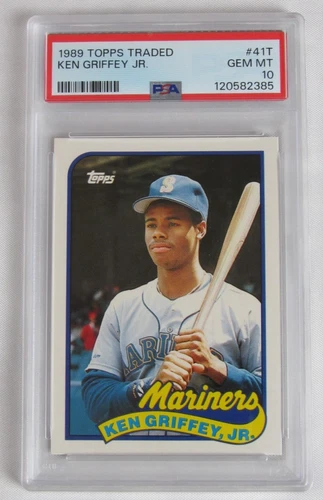1989 Topps Traded #41T Ken Griffey JR RC Rookie PSA 10 Y364