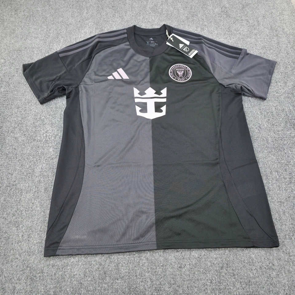 Camiseta de fútbol Inter Miami CF Messi 10 negra rosa para hombre XL Adidas 25-26 visitante nueva con etiquetas Foto 4 de 4