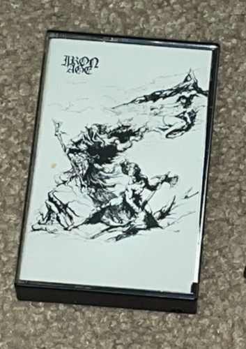RARE HTF IRON AGE Saga Demo Cassette Tape with Lyrics