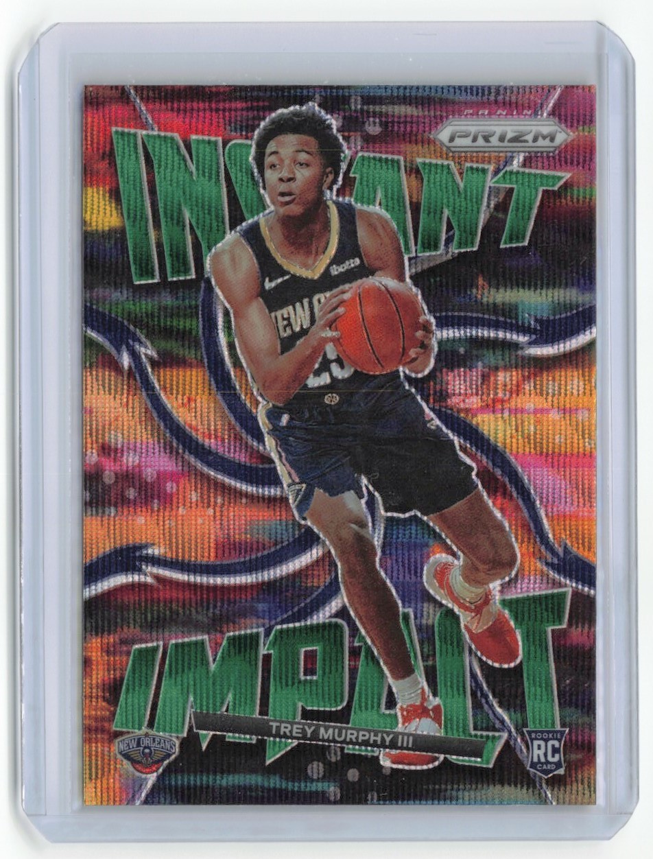 2021-22 Panini Prizm Instant Impact Trey Murphy III RC Green New Orleans