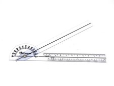 Goniometer Transparent Orthopedic Angle Ruler Plastic Economy Gonio 6 Inch