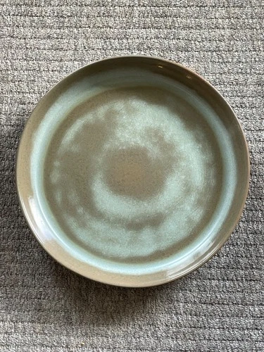 Vintage Frankoma Plainsman Prairie Green Pie Serving Plate Serving Tray Dish #91