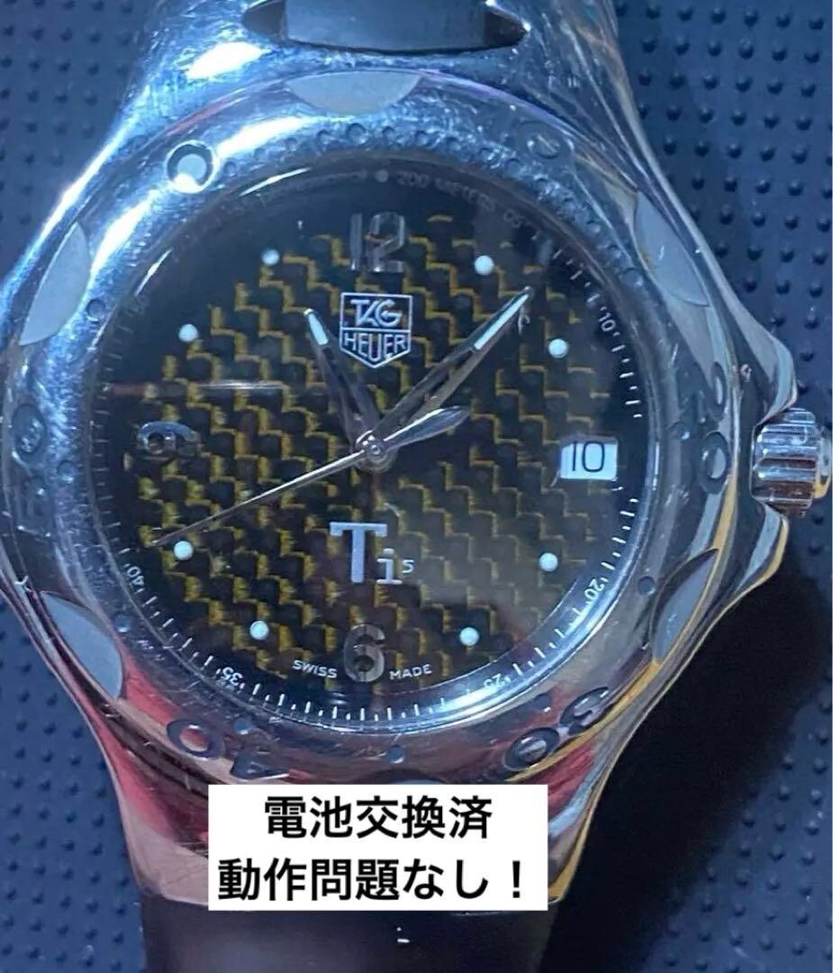 TAG Heuer Kirium Ti5 WL1180 Black Dial 200m Quartz Watch Japan Tested