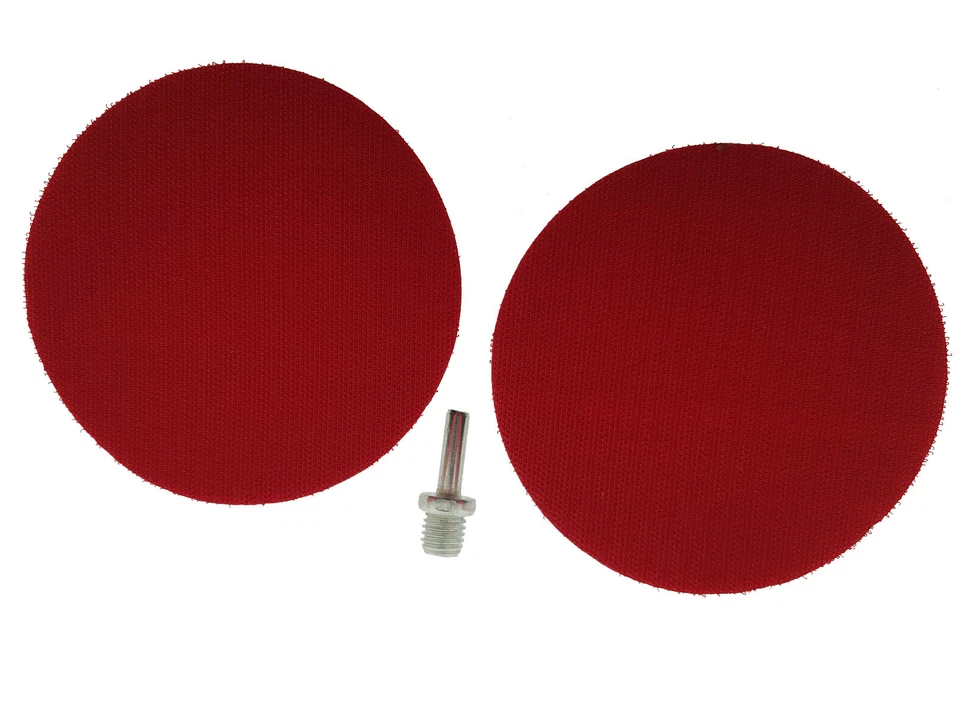 2x Schleifteller Ø 125 mm M14 inkl1x Spanndorn Winkelschleifer Klett Stützteller - Bild 3 von 4