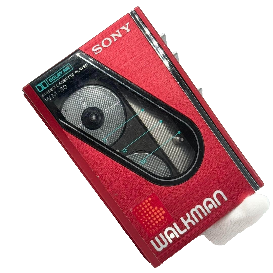 SONY WM-30 WALKMAN Cassette Player red | eBay