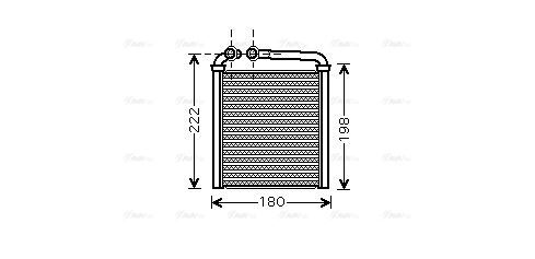 VNA6256 AVA Heater FIT VW EOS (2006) 3.2 -/FSI