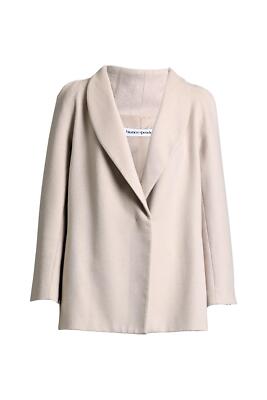 Bianca Spender Relaxed Coat In Taupe Size 12 AU