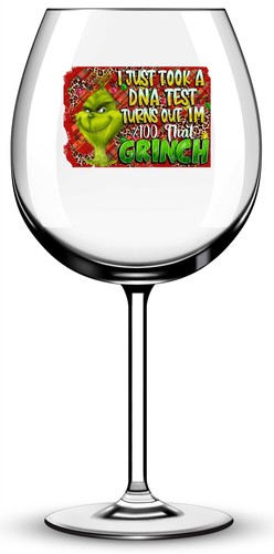 x12 Grinch Weihnachten Glas Vinyl Aufkleber Aufkleber Farbe qw144 - Bild 2 von 2