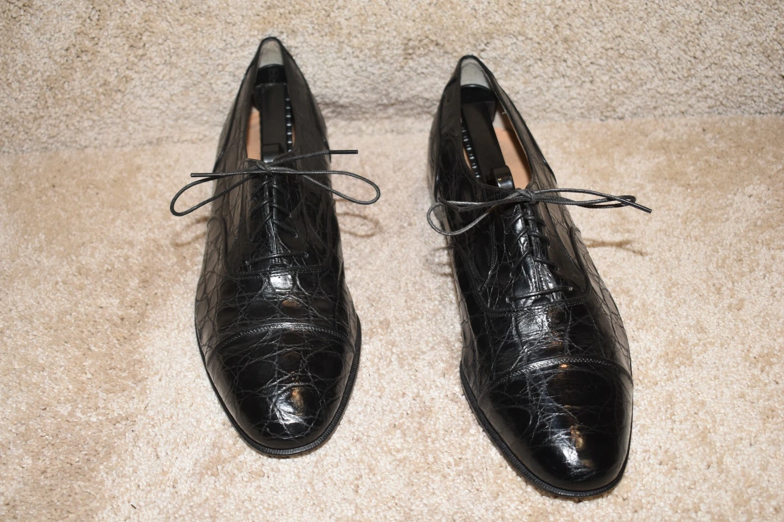 Ferragamo — GORGEOUS SALVATORE FERRAGAMO FIRENZE "GENUINE CROCODILE" OXFORDS 11 D $2795
