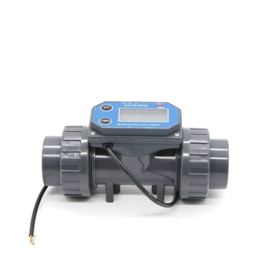 UPVC Digital Flow Meter Farm Irrigation High Flow Electronic Sewage Pipe Sensor
