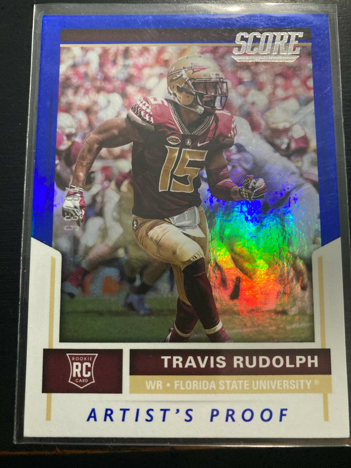 2017 Score Artist's Proof #338 Travis Rudolph/35! KC31