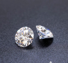 1 CT Natural 5 mm 2 Pcs White Diamond Round Cut VVS1 D Grade IDGL Certified VD6
