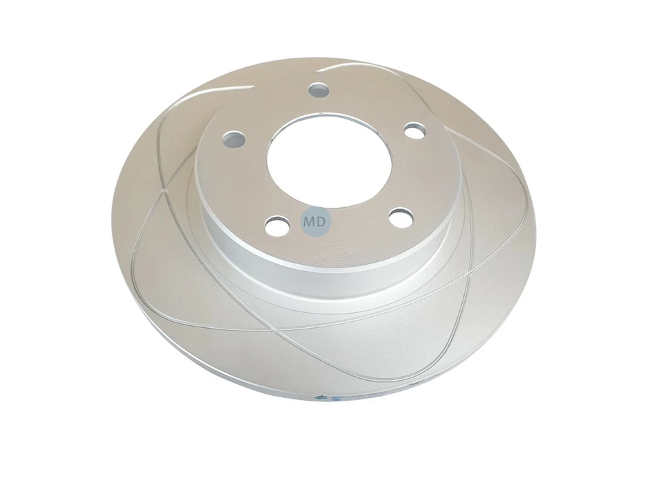 Premium Slotted Rear Disc Brake Rotors & Pads Fits Mazda Protege, Protege5 261mm - Image 4 of 4