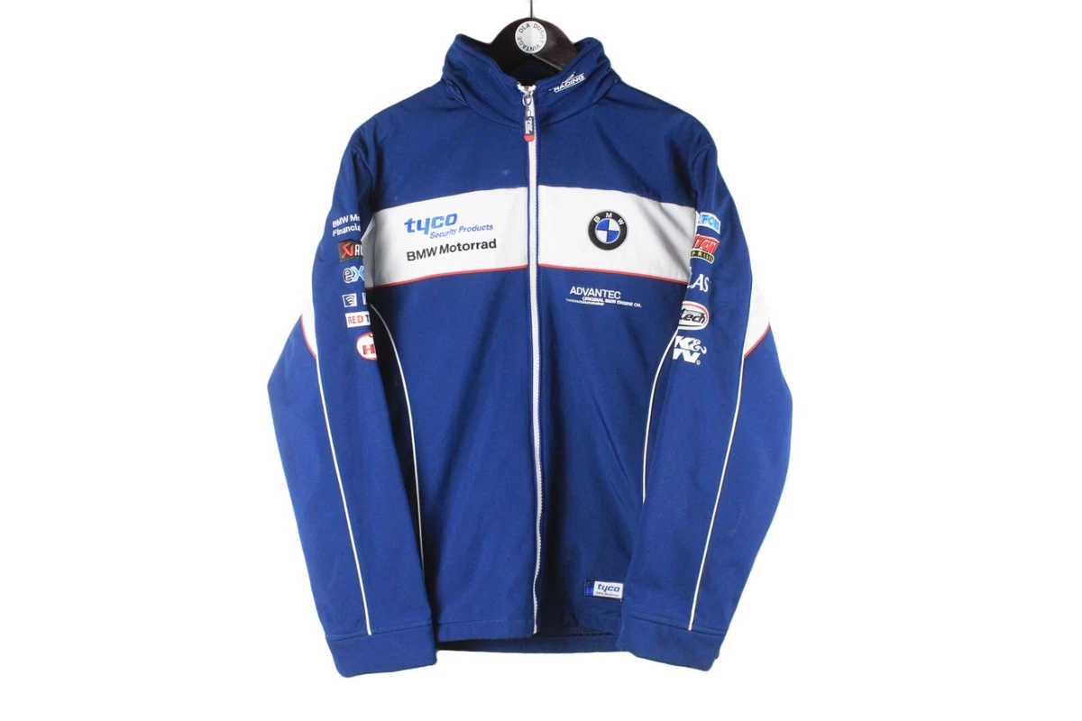 authentic BMW Motorrad Racing Jacket Full Zip blue light wear Tyco Size L
