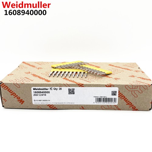 20pcs Weidmuller Contact Assembly ZQV 2.5/10 1608940000 Terminal Short Strip - Picture 1 of 3