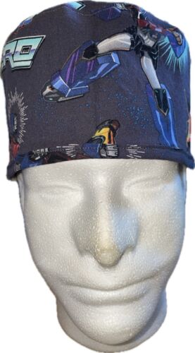 Transformers Grey Scrub Hat Chemo Cap - Picture 3 of 4
