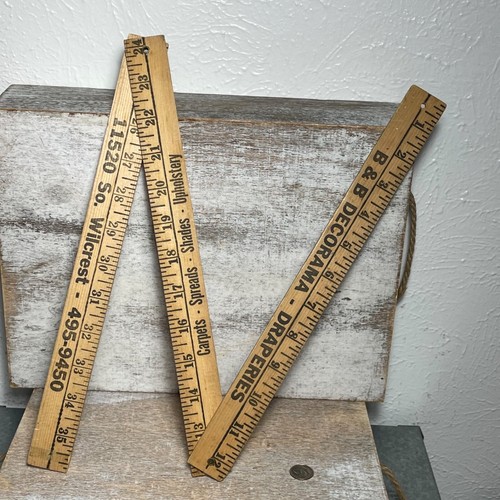 Vintage B & B Decorama Draperies Fold Up Wooden Ruler Carpets, Spreads, Shades - Picture 5 of 12