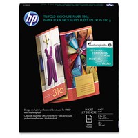 Hp Inkjet Tri-fold Brochure Paper 103 Brightness 48lb 8-1/2 X 11 White 100/pk on sale Hp Inkjet Tri-fold Brochure Paper 103 Brightness 48lb 8-1/2 X 11 White 100/pk on sale