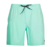 New Salt Life Mens Live Salty SLX-QD Fish Volley Shorts Aruba Blue Large Salty