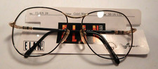 Vintage ELAN 39 Gold/Black 56/16 Women's Eyeglass Frame New/Old Stock 377
