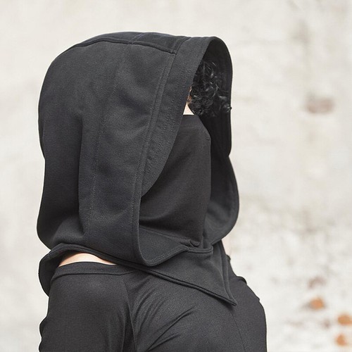 Unisex Medieval Cowl Hood Scarf Hooded Wicca Pagan Halloween Cosplay Costume Hat - Picture 3 of 12