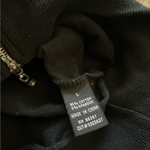 BCBGMaxazria Y2K Felpa con cappuccio nera cucita spessa L - Foto 3 di 6